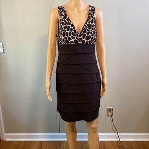 - Enfocus studio size 12 dress wow leopard print top over lap‎ on bottom